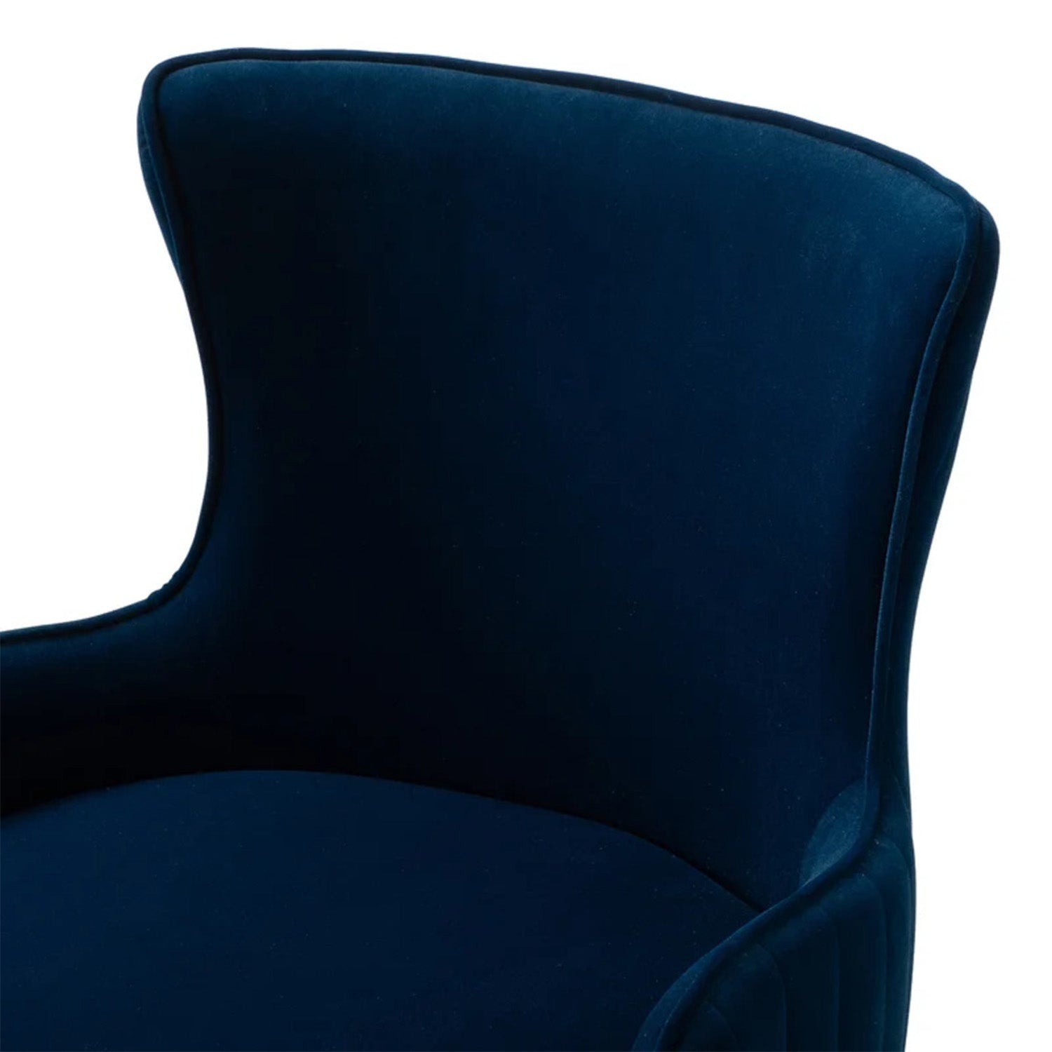 Velvet Sleek Office Chair Blue