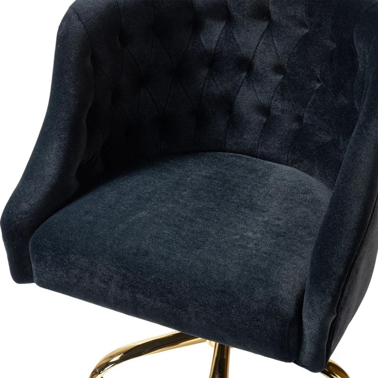 Sophisticated Velvet Office Chair Grey