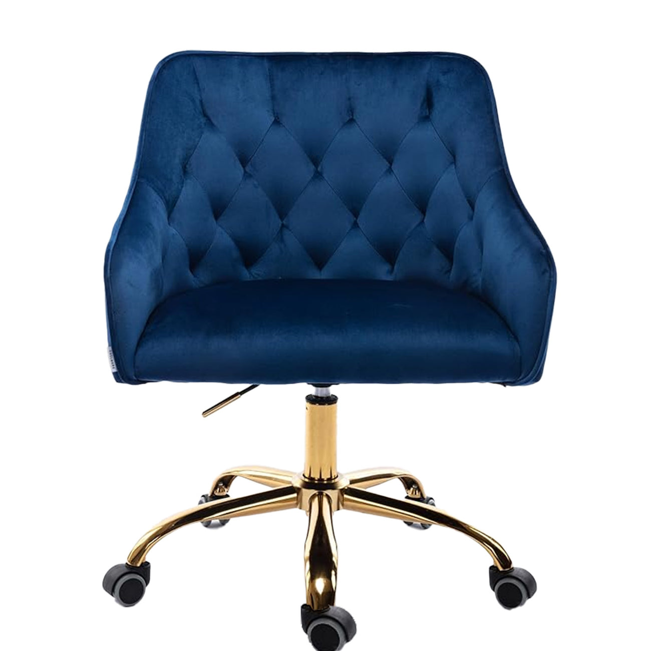 Sophisticated Velvet Office Chair Blue