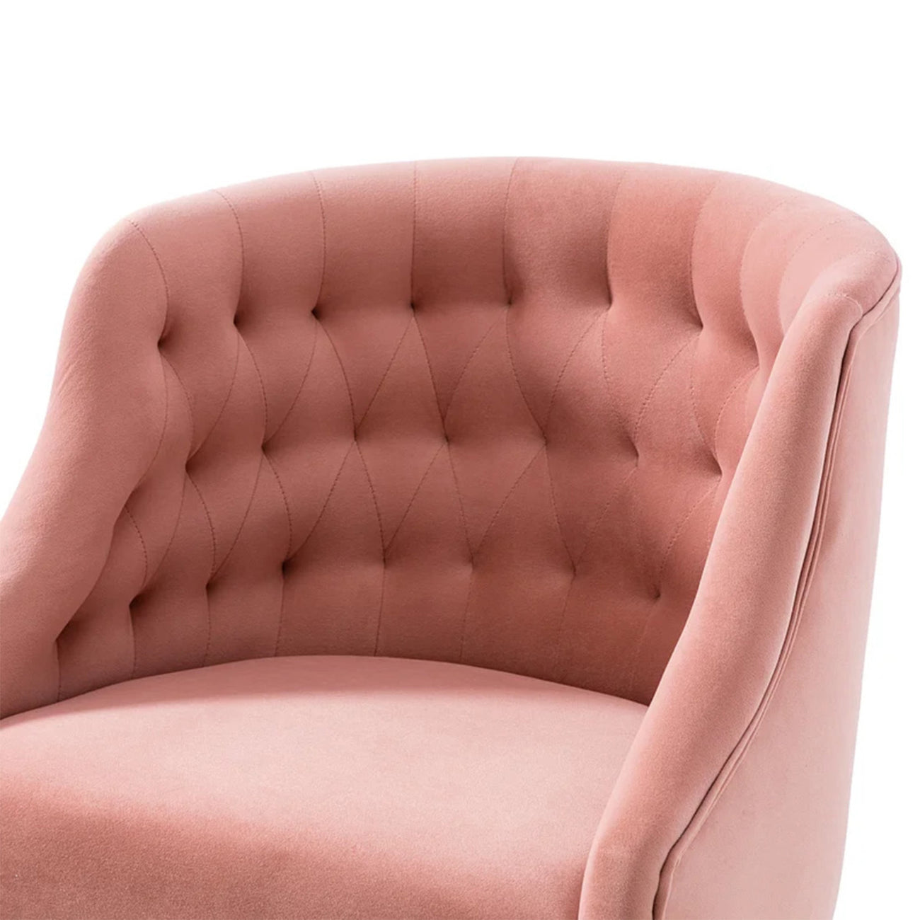 Sophisticated Velvet Office Chair Pink