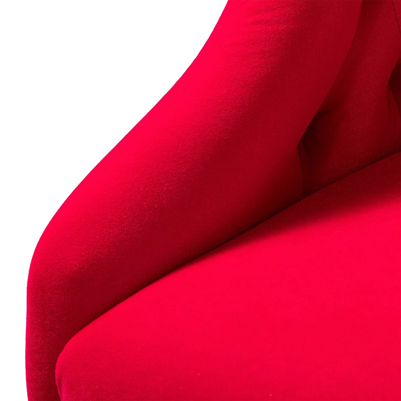 Sophisticated Velvet Office Chair Red