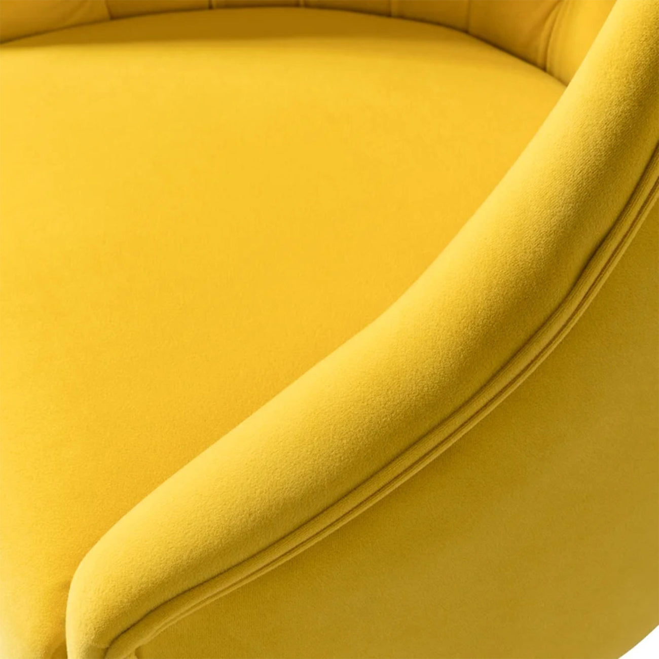 Sophisticated Velvet Office Chair Yellow