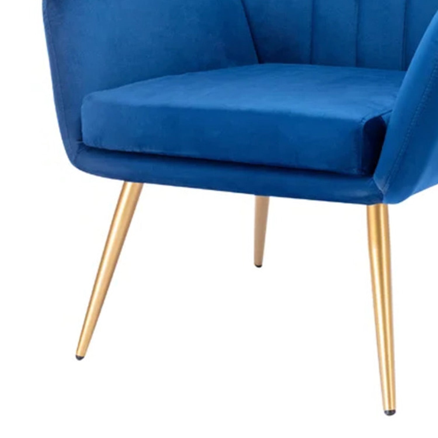 Sumptuous Barrel Velvet Lounge Chair Blue