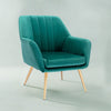 Sumptuous Barrel Velvet Lounge Chair Green