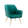 Sumptuous Barrel Velvet Lounge Chair Green