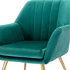 Sumptuous Barrel Velvet Lounge Chair Green