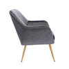 Sumptuous Barrel Velvet Lounge Chair Grey