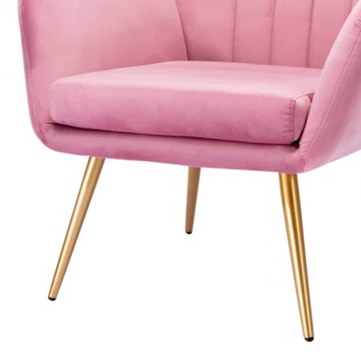 Sumptuous Barrel Velvet Lounge Chair Pink