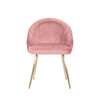 Sleek Velvet Dining Chair Pink