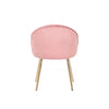 Sleek Velvet Dining Chair Pink