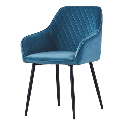 Opulent Velvet Dining Chair Blue