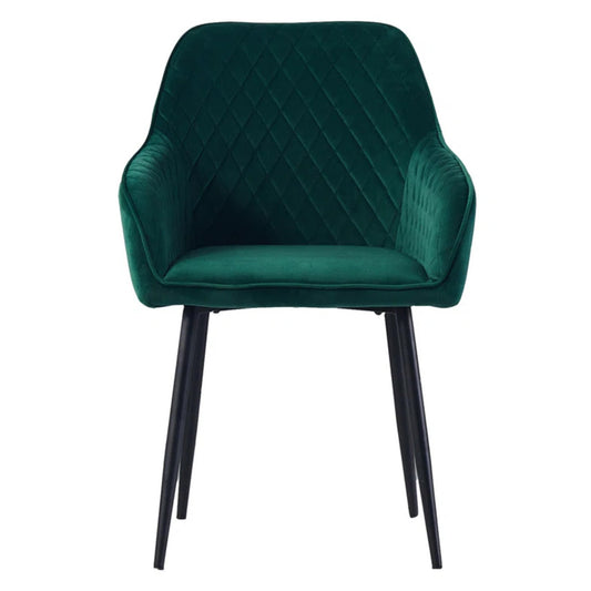 Opulent Velvet Dining Chair Green
