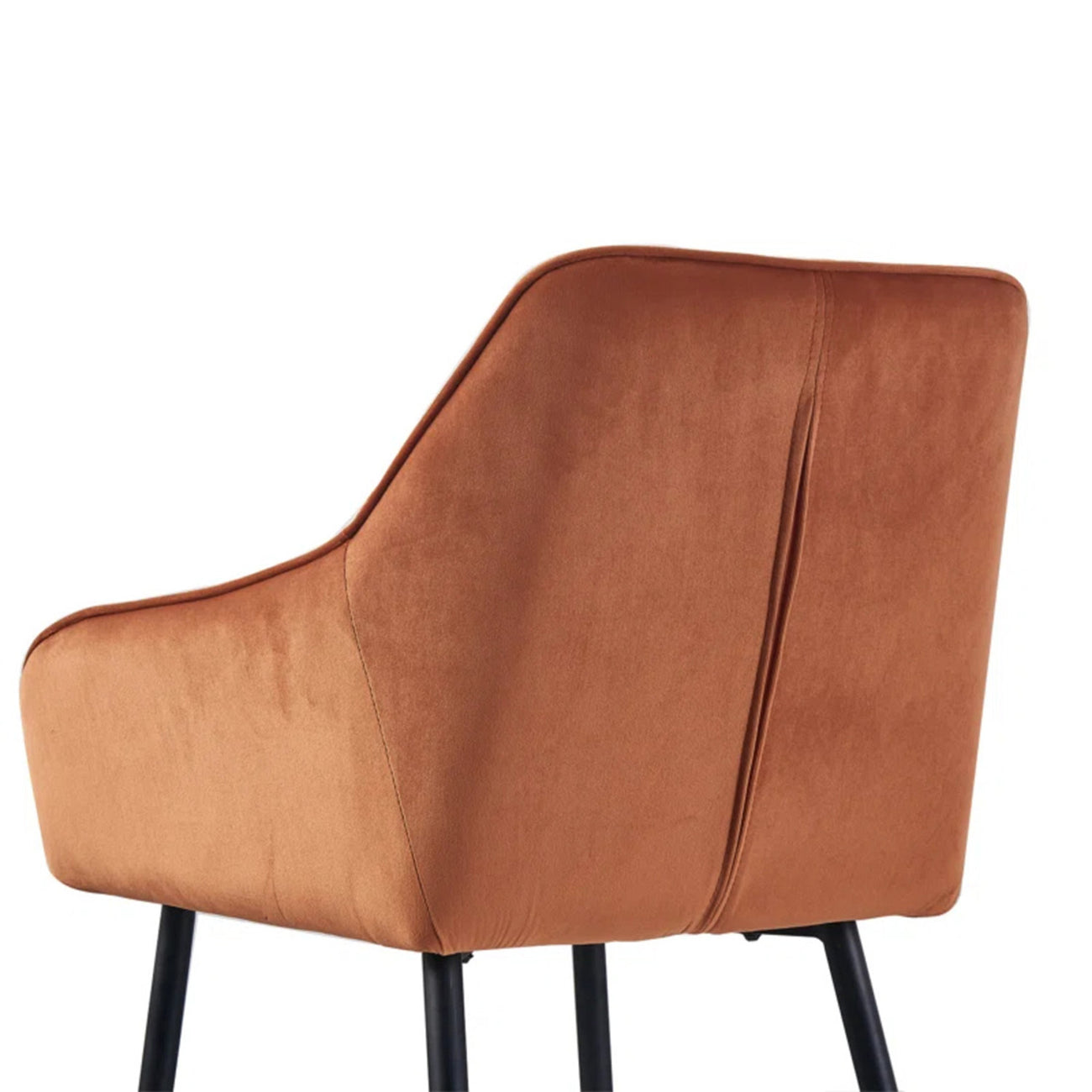 Opulent Velvet Dining Chair Orange