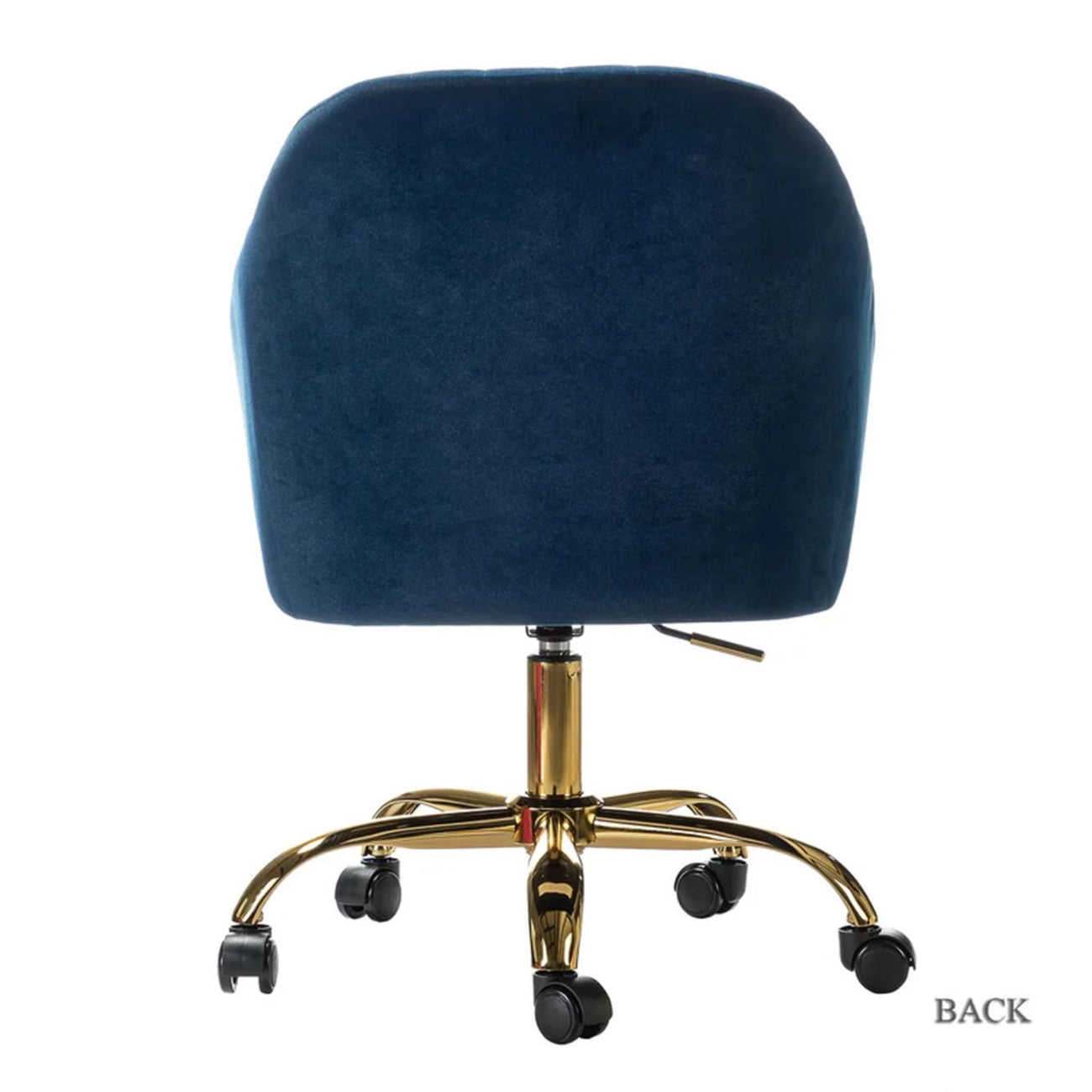 Luxurious Velvet Office Designer Chair Blue