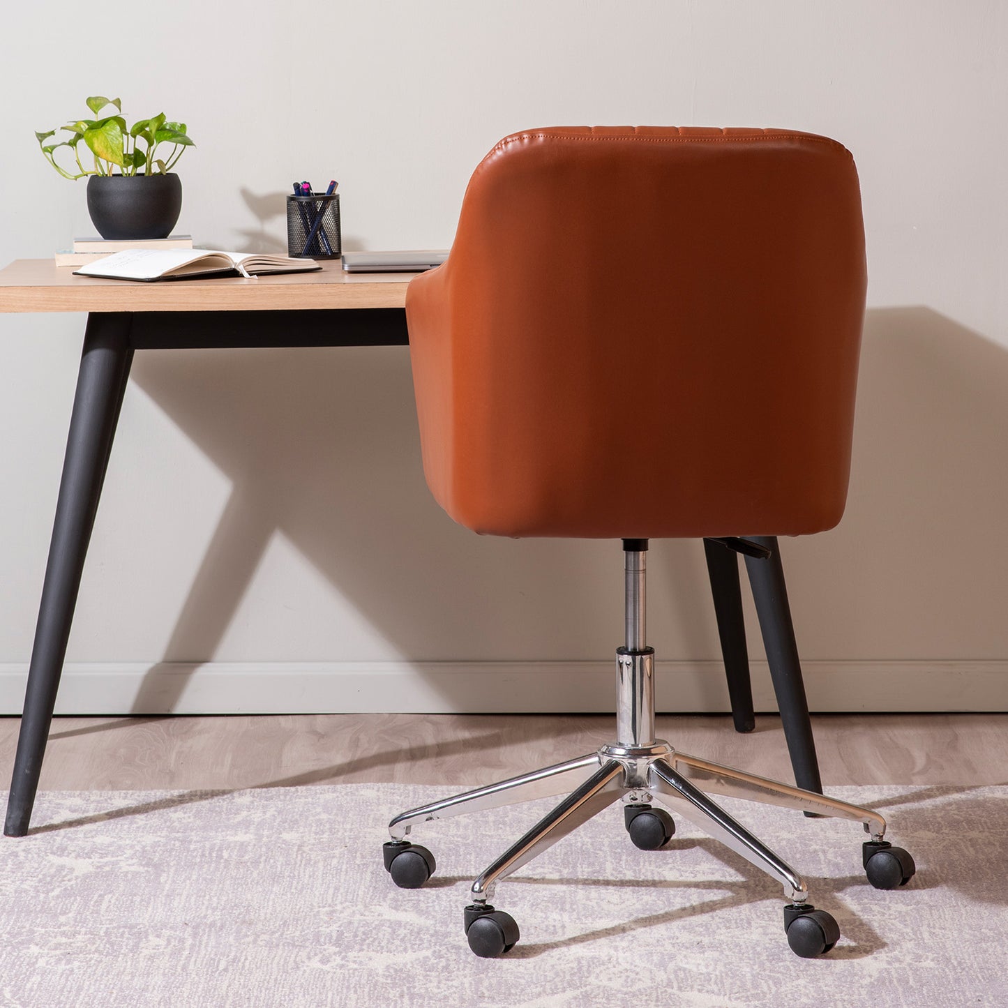 Regency Style Home Office Chair Brown