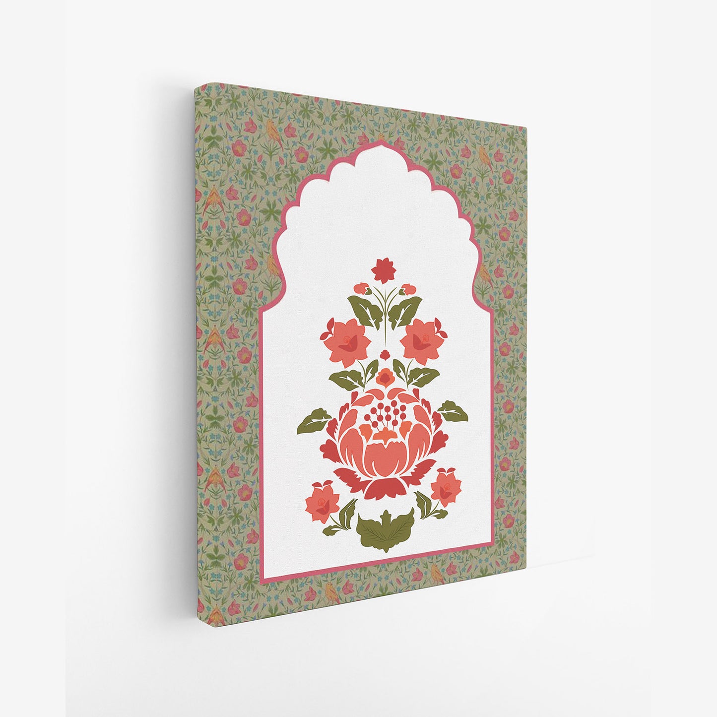 A Royal Menagerie of Blooms Wall Painting