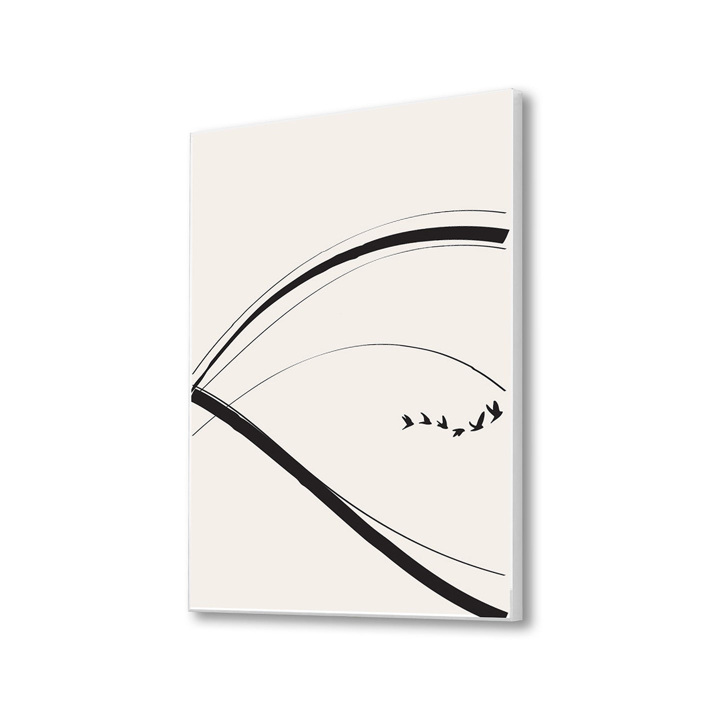 Modern Black and White Abstract Canvas Printed Wall Painting