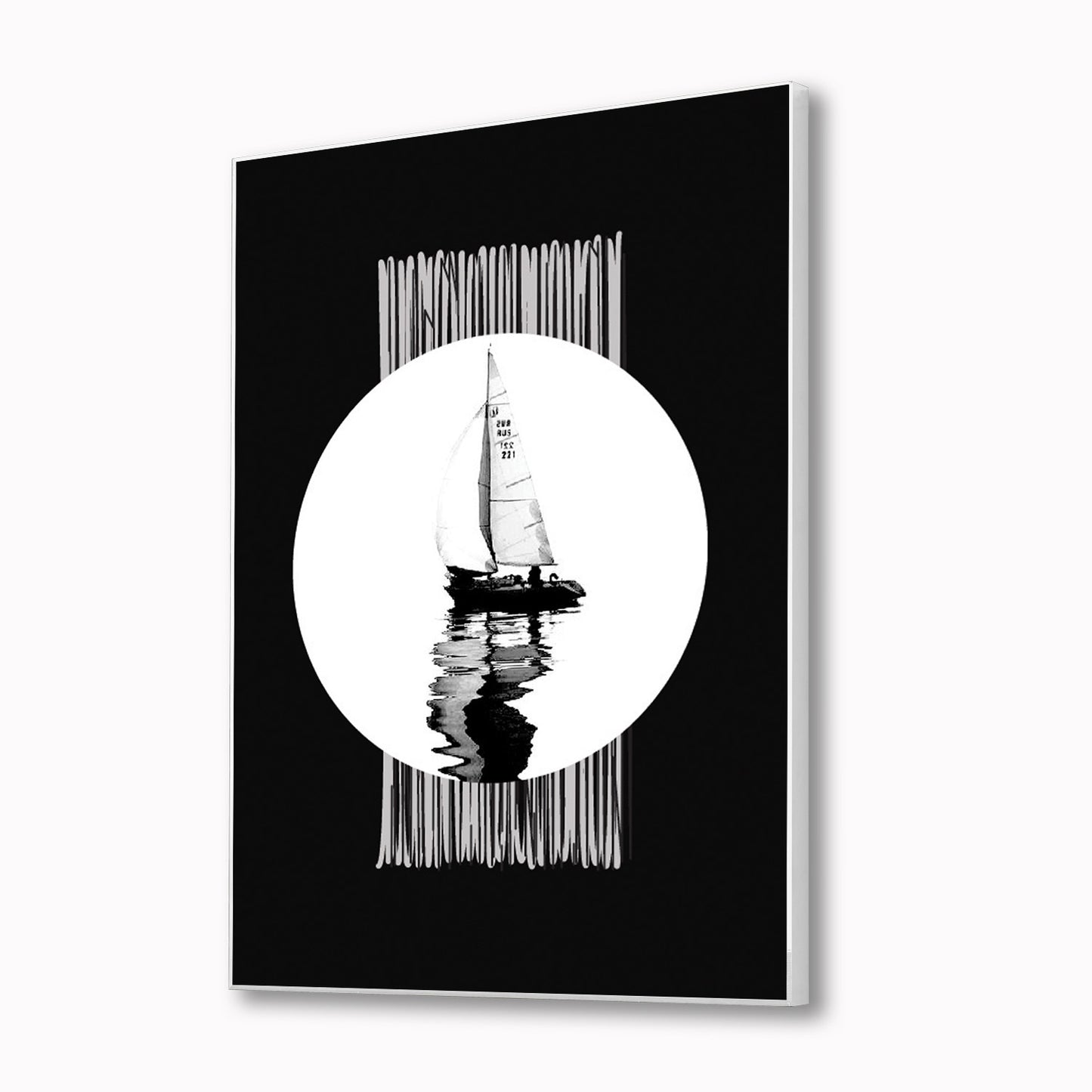 Sailboat Serenity Canvas Wall Art Printed Wall Painting