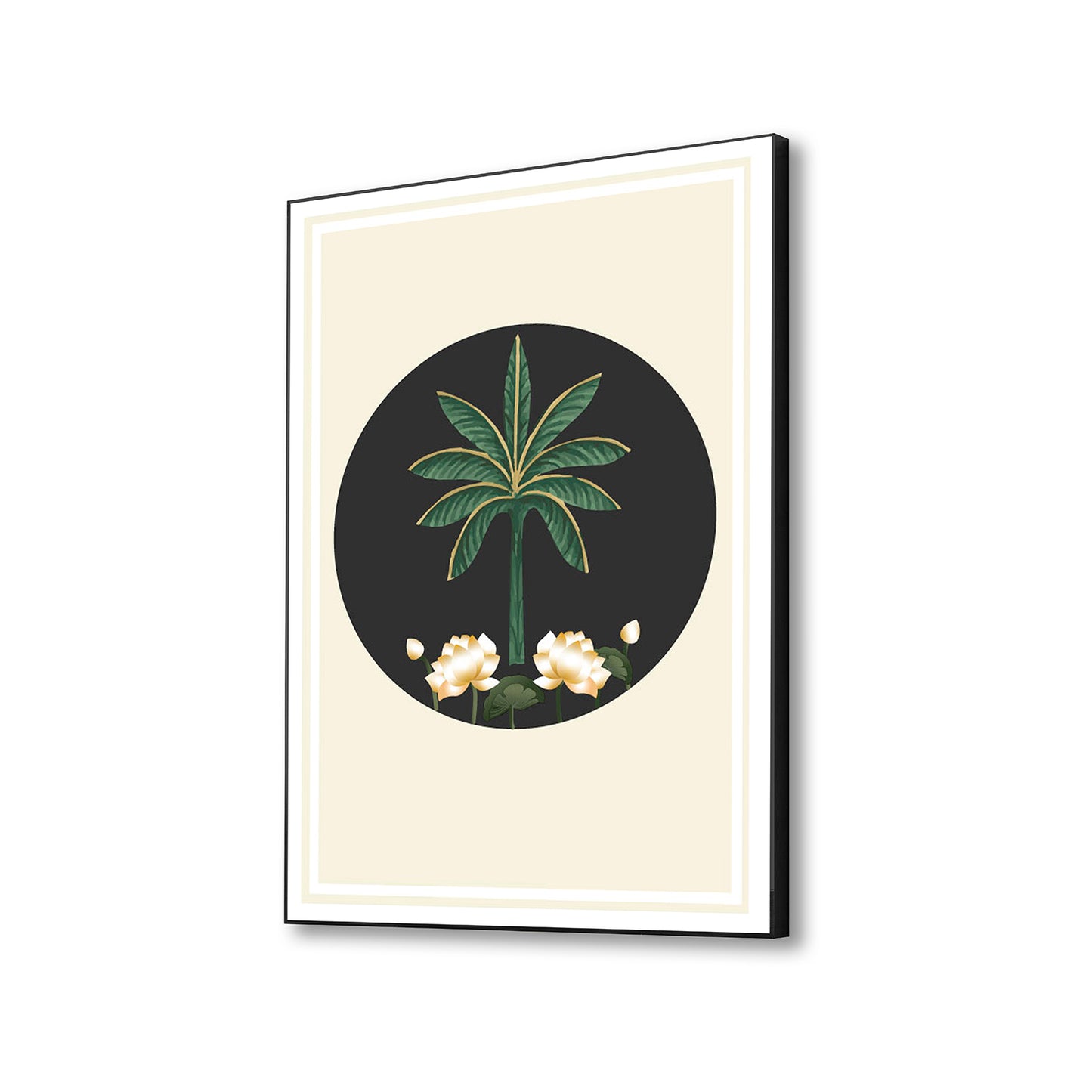 Monochrome Palm Tree Canvas Art Printed Wall Painting