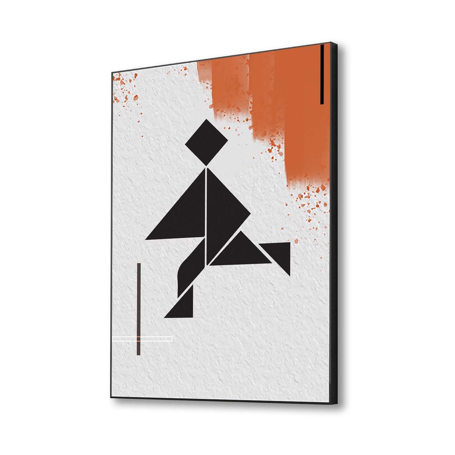 Dynamic Runner Canvas Wall Art Abstract Painting