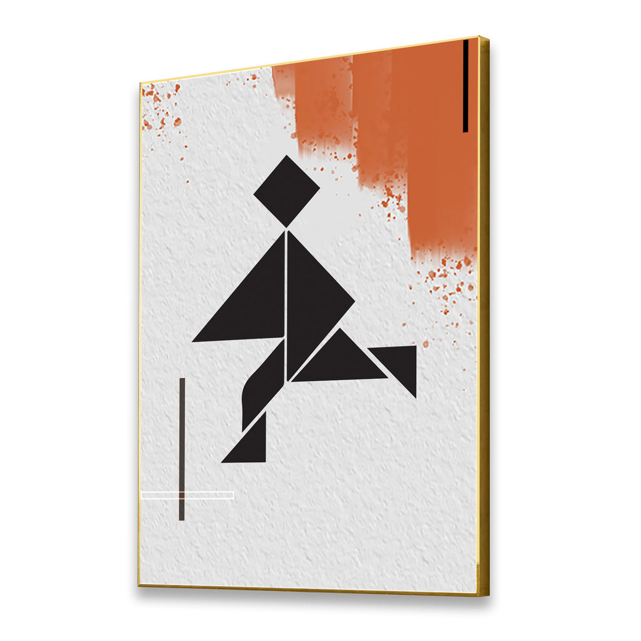 Dynamic Runner Canvas Wall Art Abstract Painting