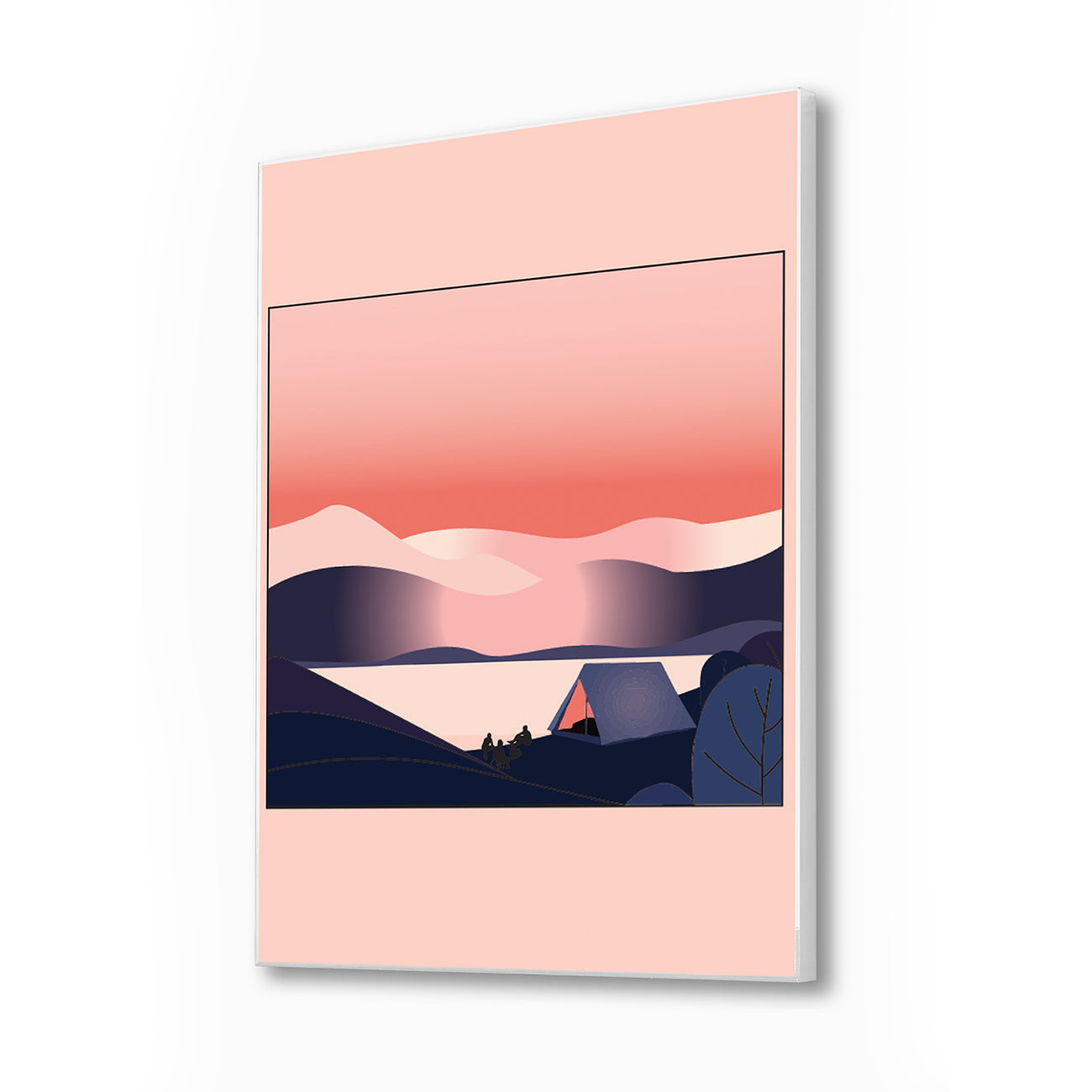 Mountain Sunset Canvas Wall Art Painting