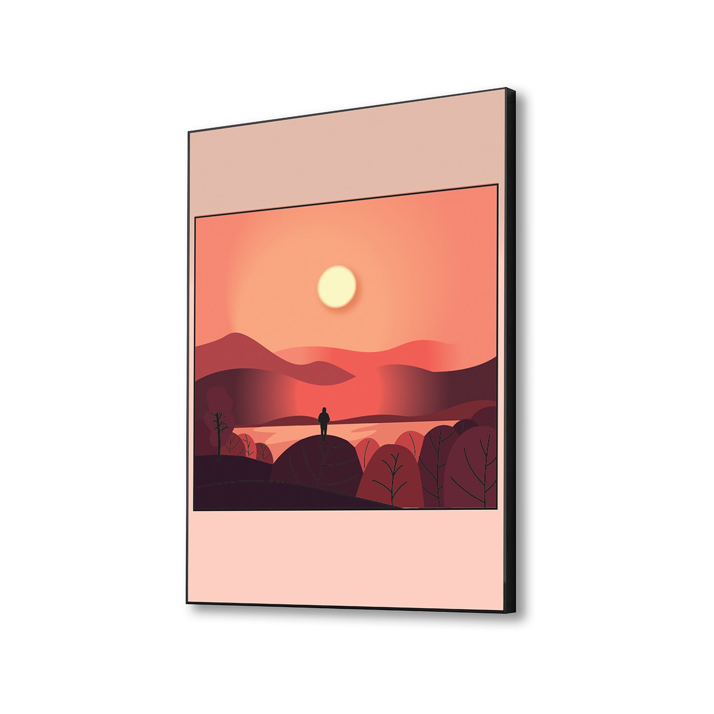 Tranquil Sunset Canvas Wall Art Painting