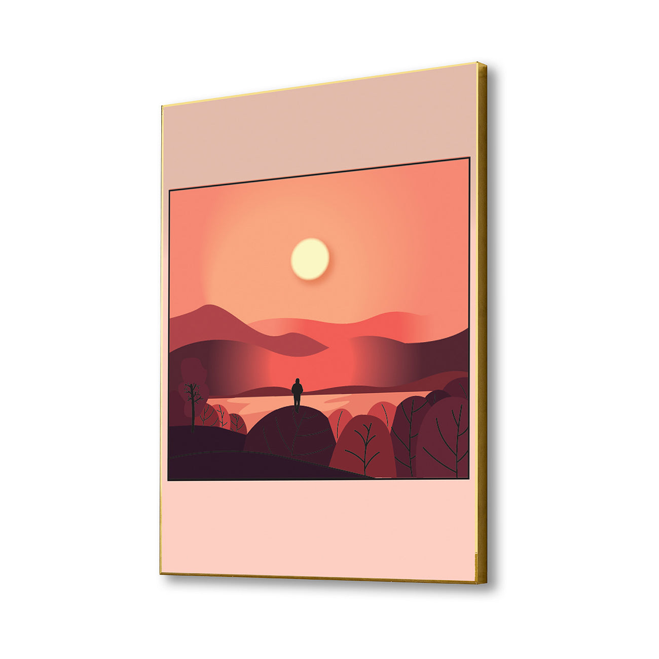 Tranquil Sunset Canvas Wall Art Painting