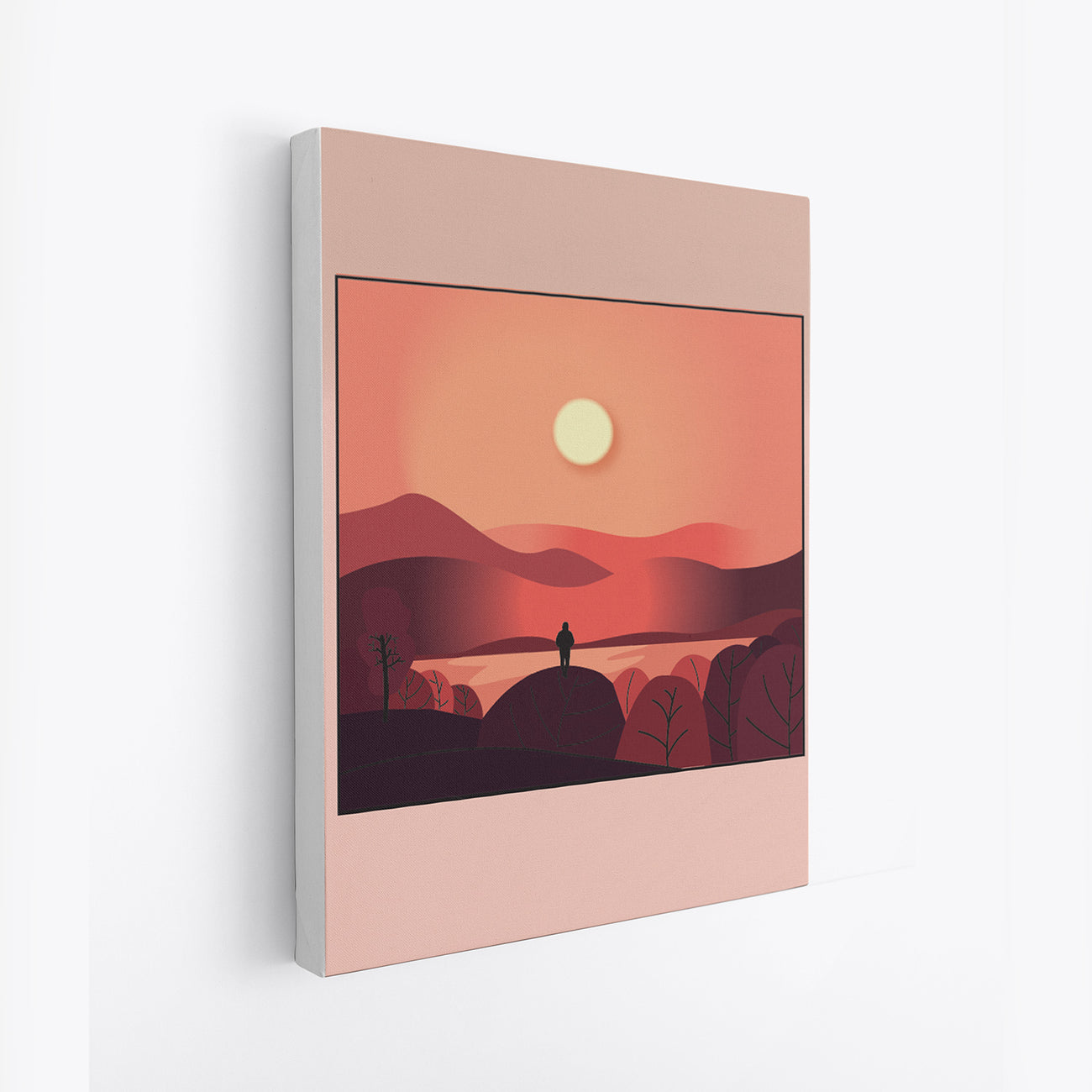 Tranquil Sunset Canvas Wall Art Painting