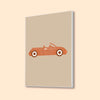 Red Vintage Car Abstract Canvas Art Printed Wall Painting