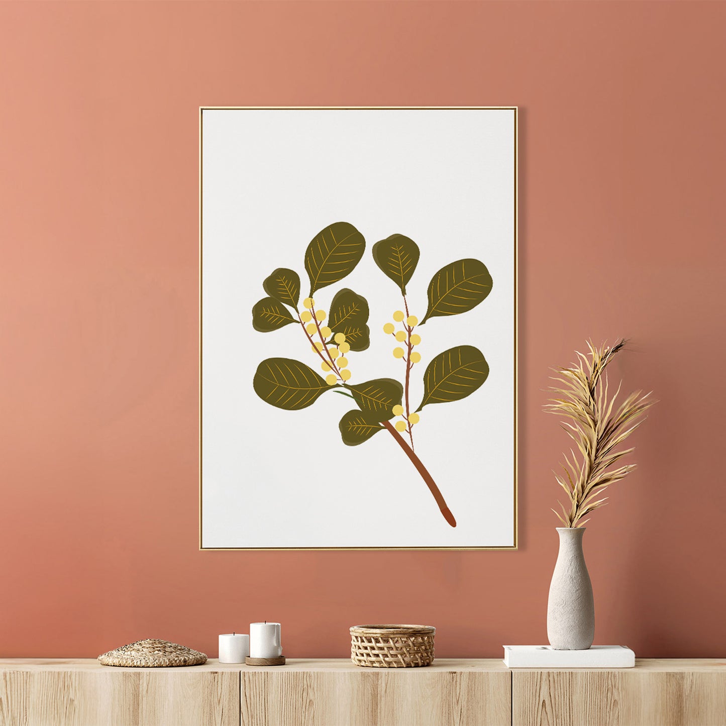 Exquisite Botanical Art Print: Captivating Canvas Wall Wainting