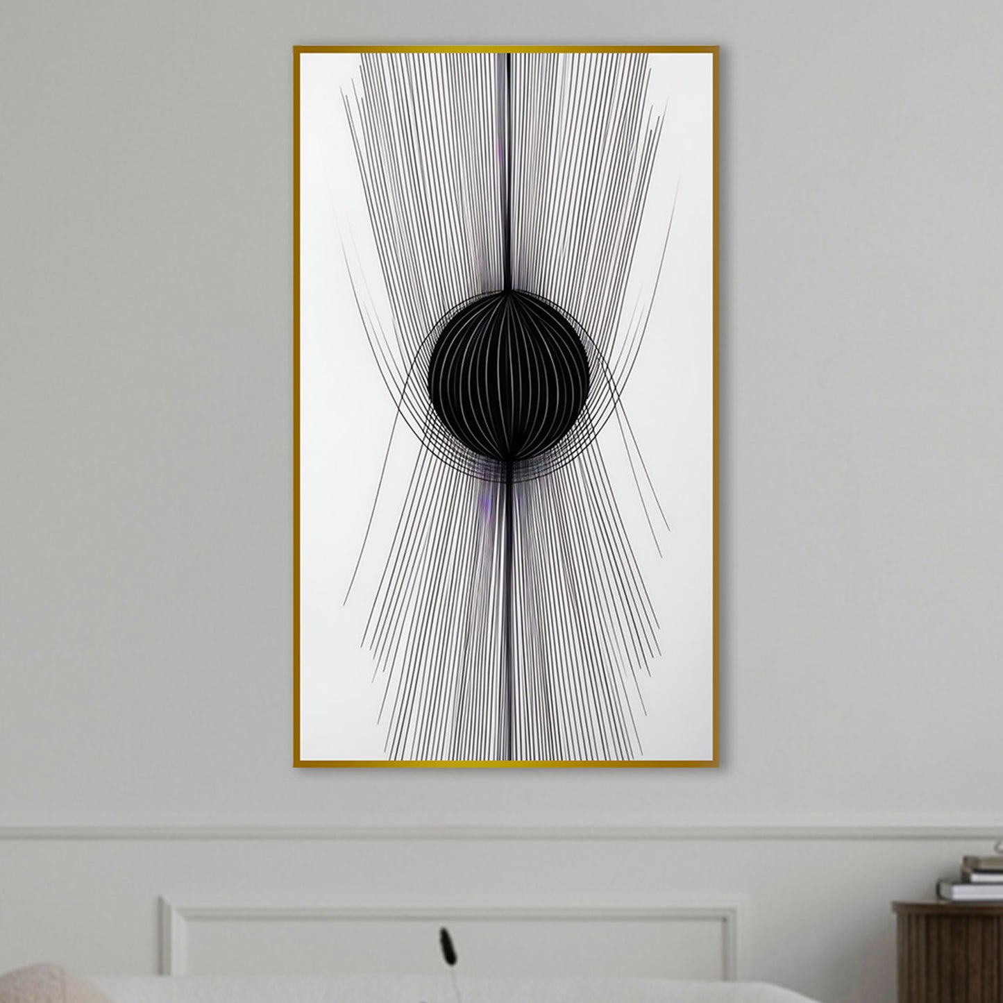 Monochrome Elegance: Striking Visual Contrast Canvas Wall Painting