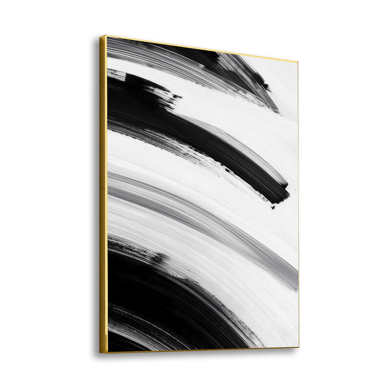 Abstract Elegance: Monochrome Canvas Art Wall Painting