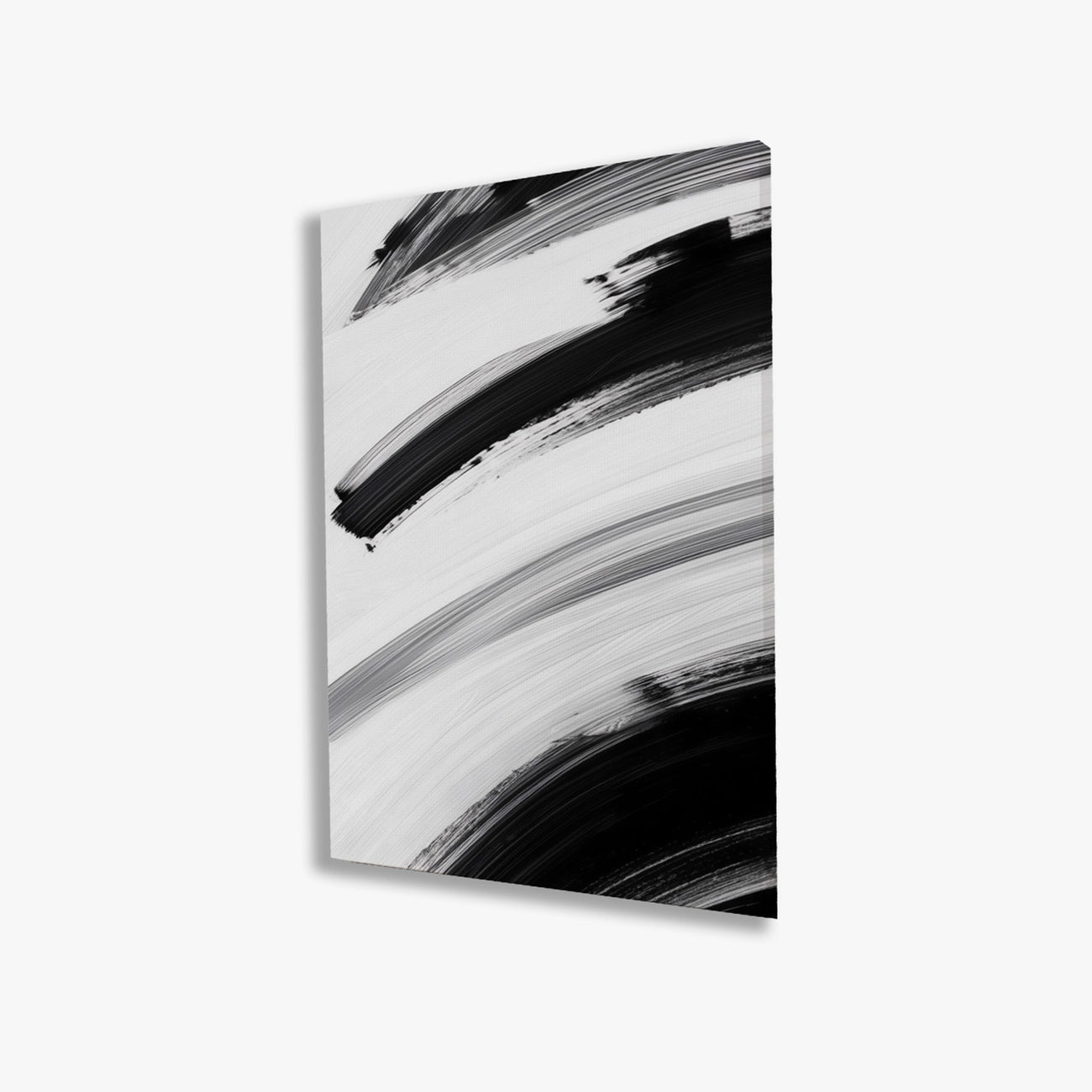 Abstract Elegance: Monochrome Canvas Art Wall Painting