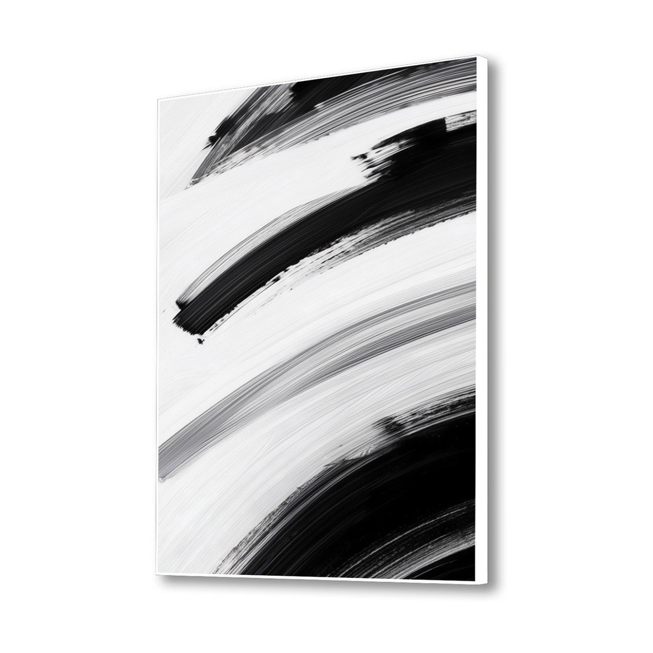 Abstract Elegance: Monochrome Canvas Art Wall Painting