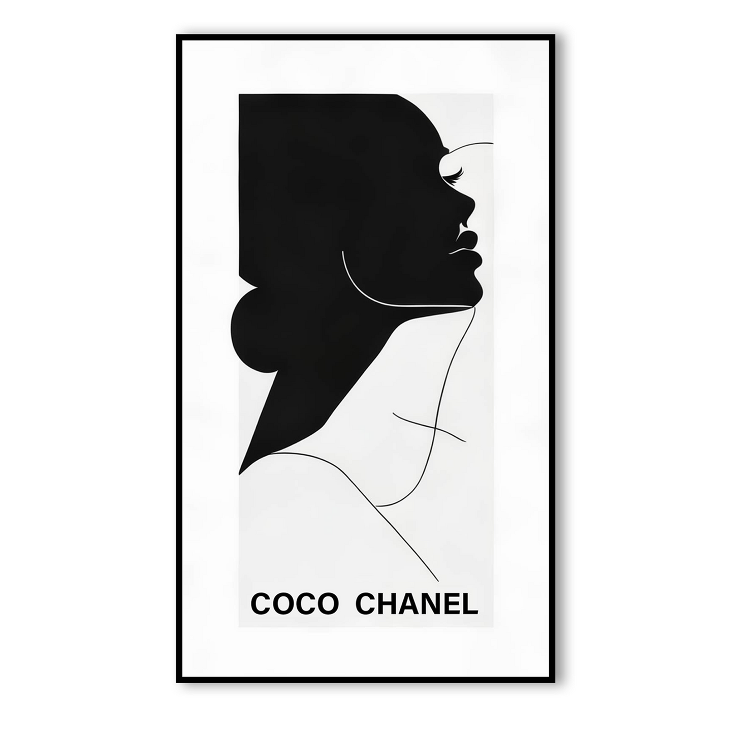 COC Chanel: Timeless Monochrome Poster Canvas Wall Painting