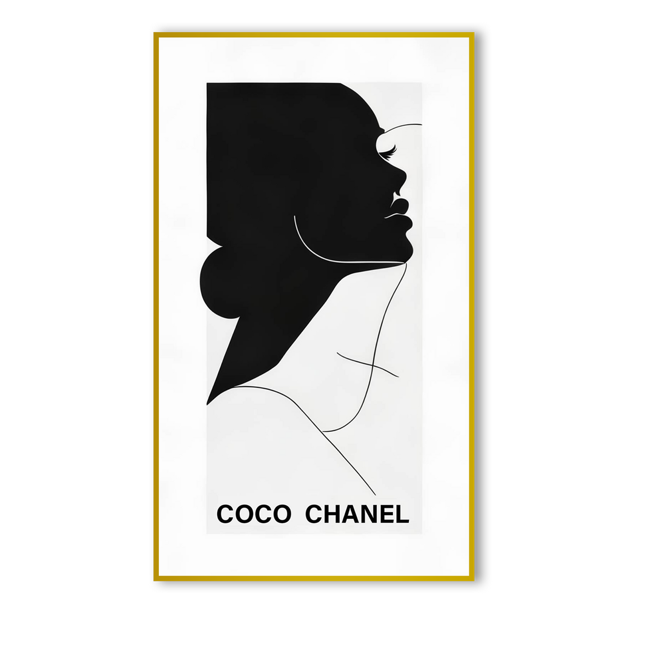 COC Chanel: Timeless Monochrome Poster Canvas Wall Painting