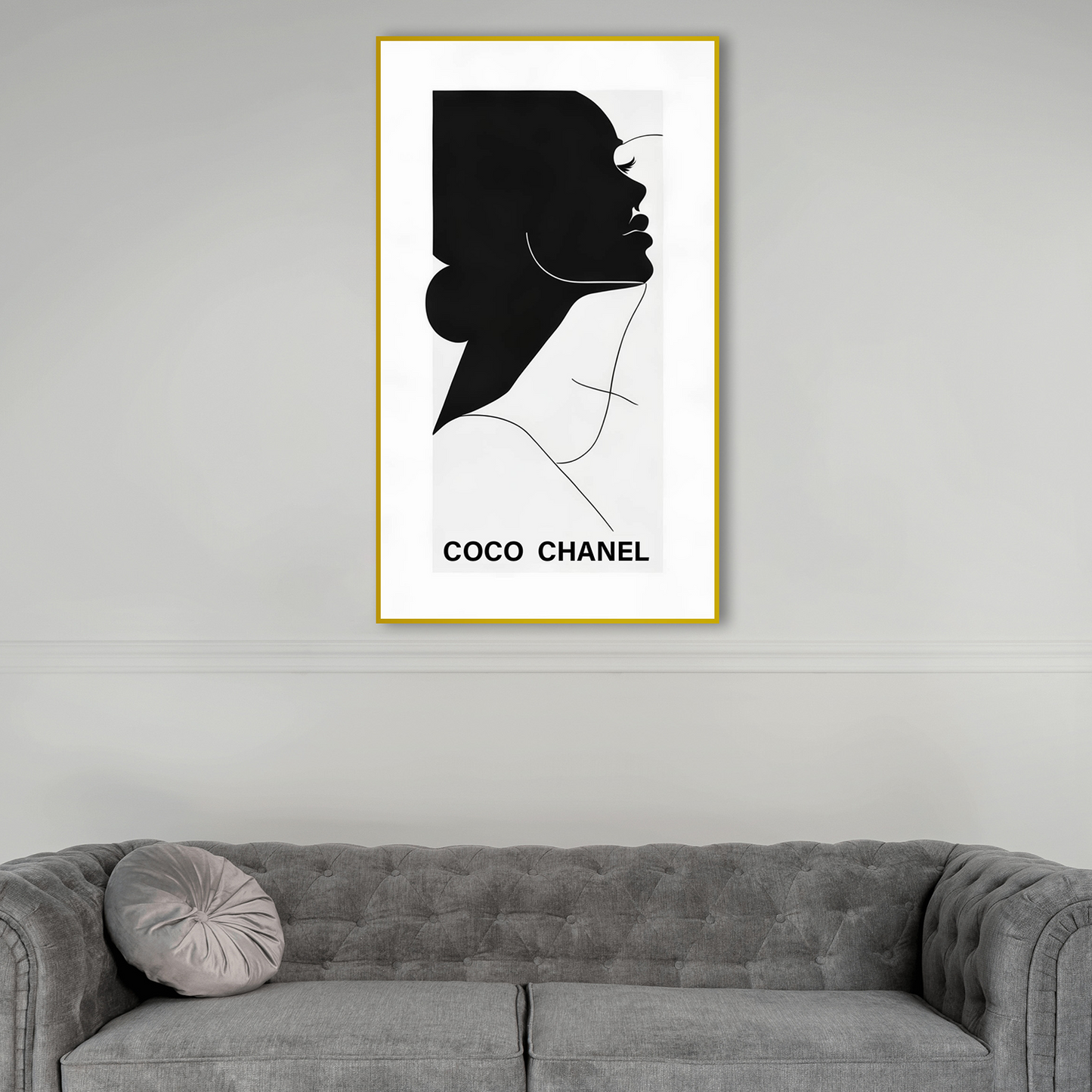 COC Chanel: Timeless Monochrome Poster Canvas Wall Painting