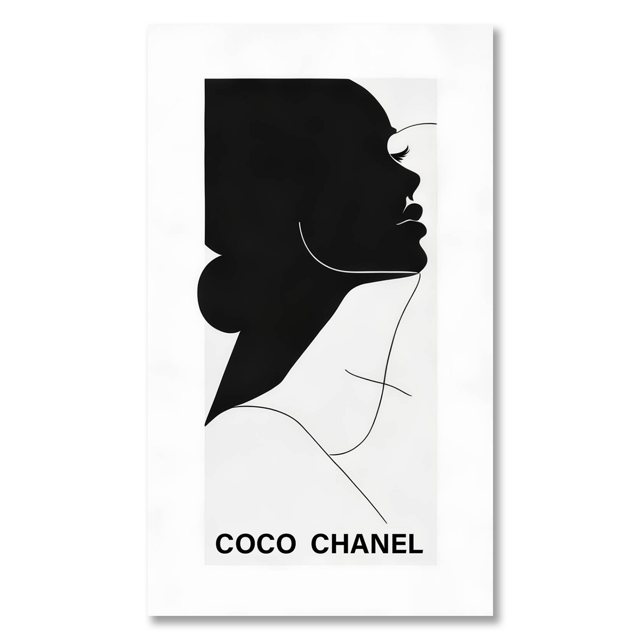 COC Chanel: Timeless Monochrome Poster Canvas Wall Painting