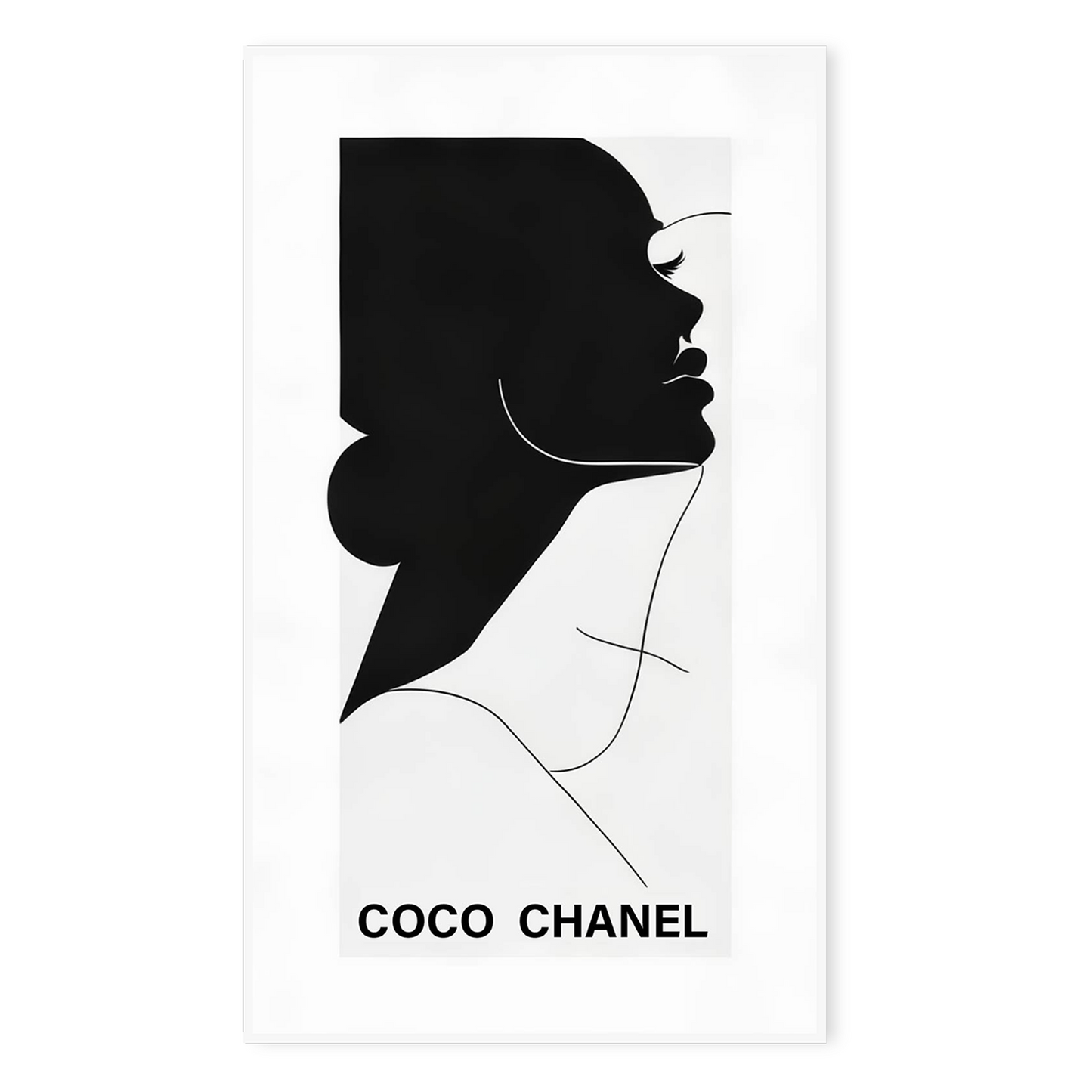 COC Chanel: Timeless Monochrome Poster Canvas Wall Painting