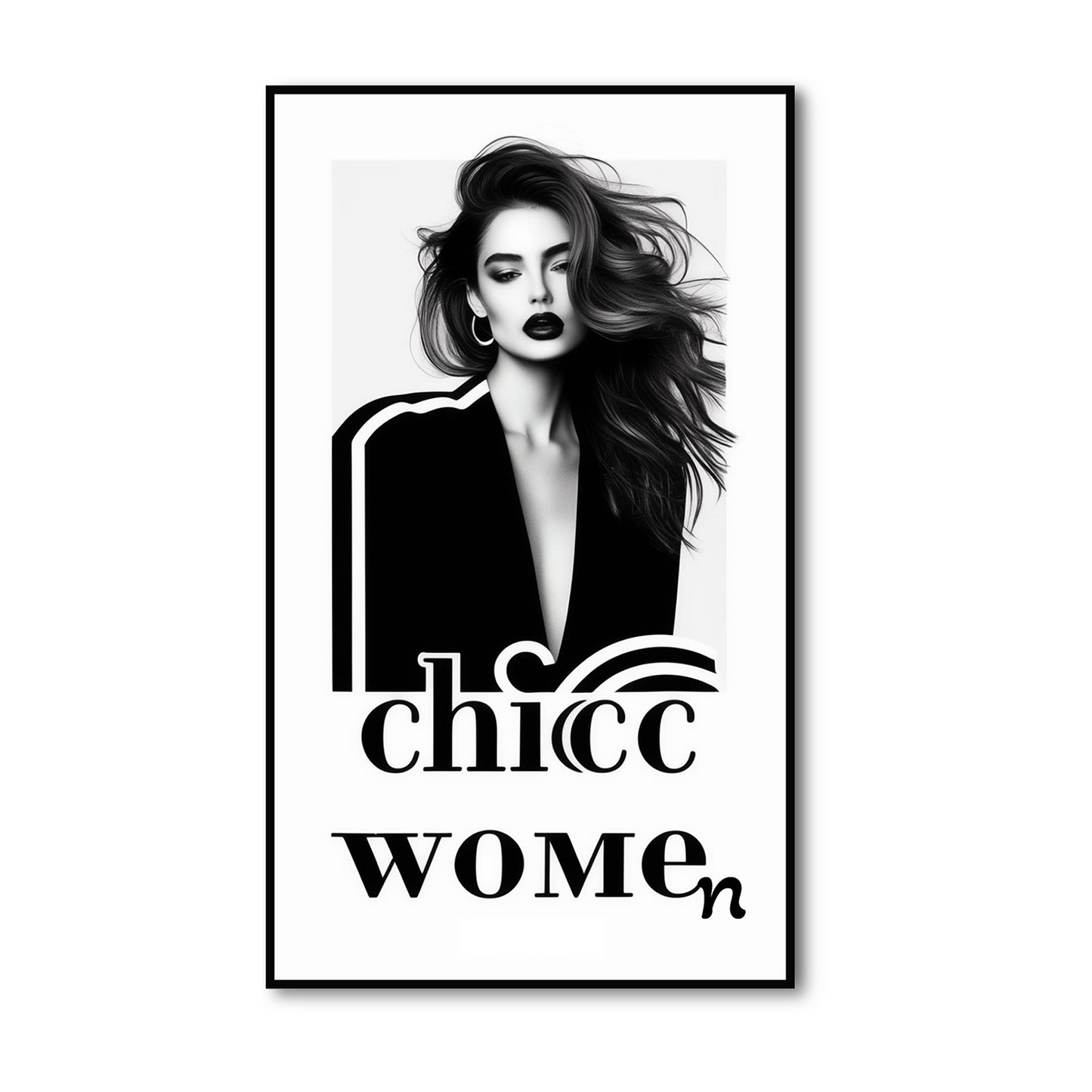 Chic Women: Sophisticated Wall Art Stretch Canvas Painting