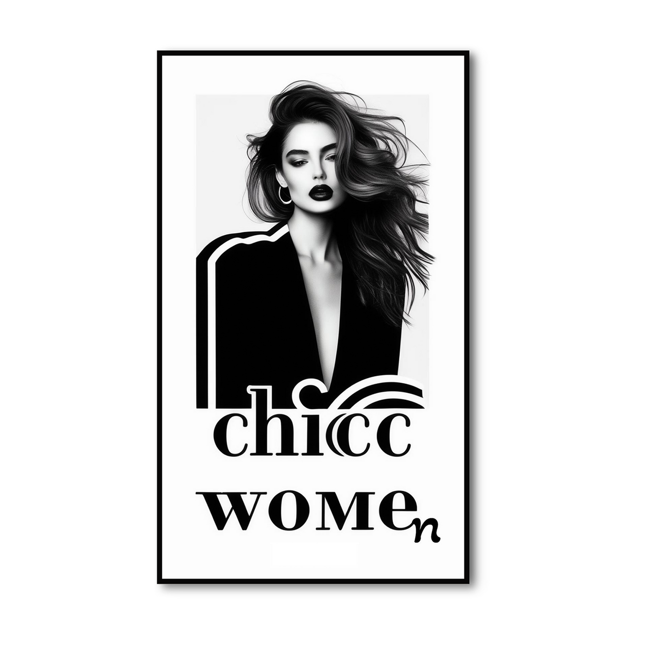 Chic Women: Sophisticated Wall Art Stretch Canvas Painting