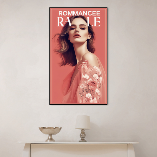 Romancee Rale: Captivating Love Art Canvas Wall Painting