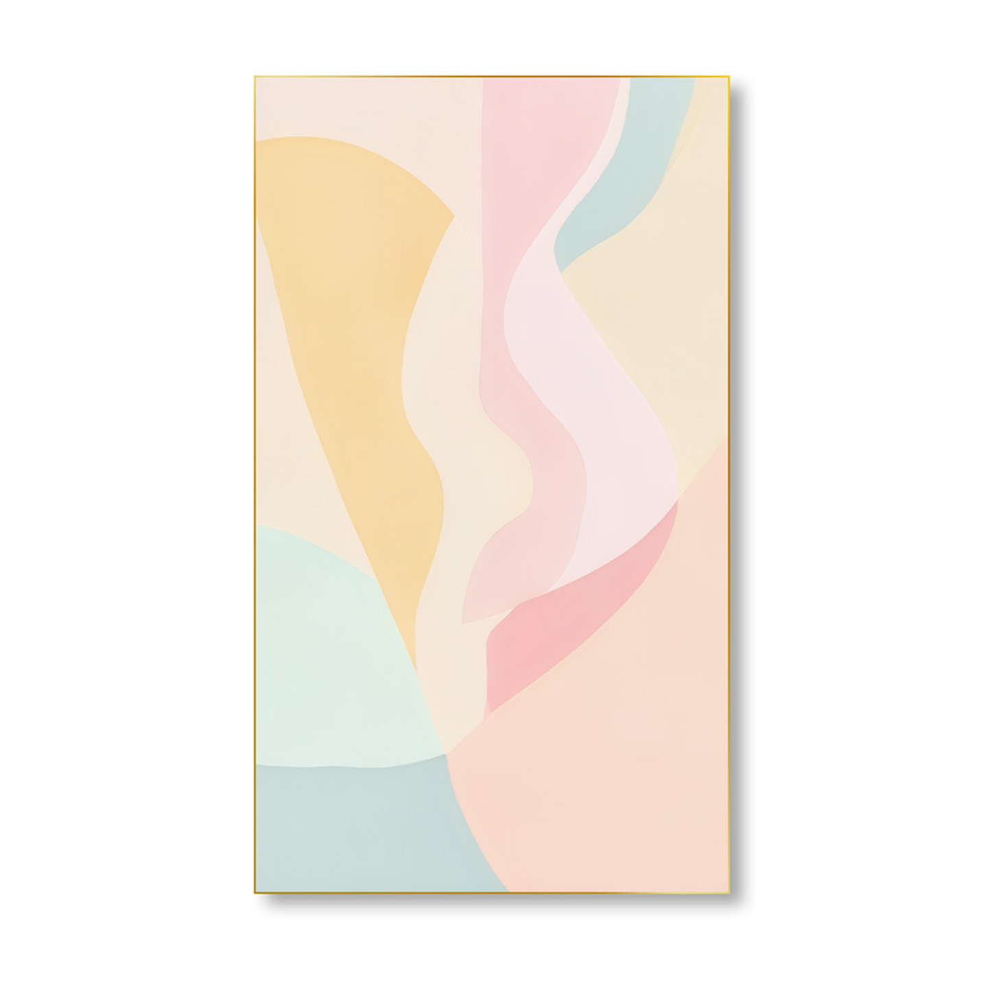 Elegant Abstract Pastel Wall Paintings Set of 4 Canvas