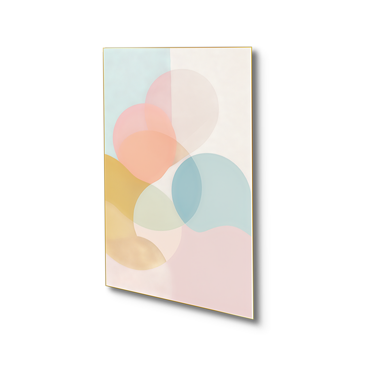 Elegant Abstract Pastel Wall Paintings Set of 4 Canvas