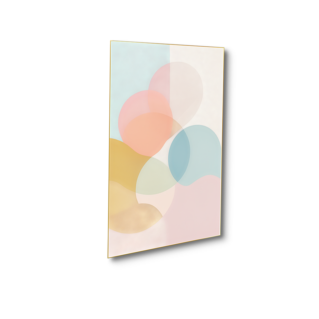 Elegant Abstract Pastel Wall Paintings Set of 4 Canvas