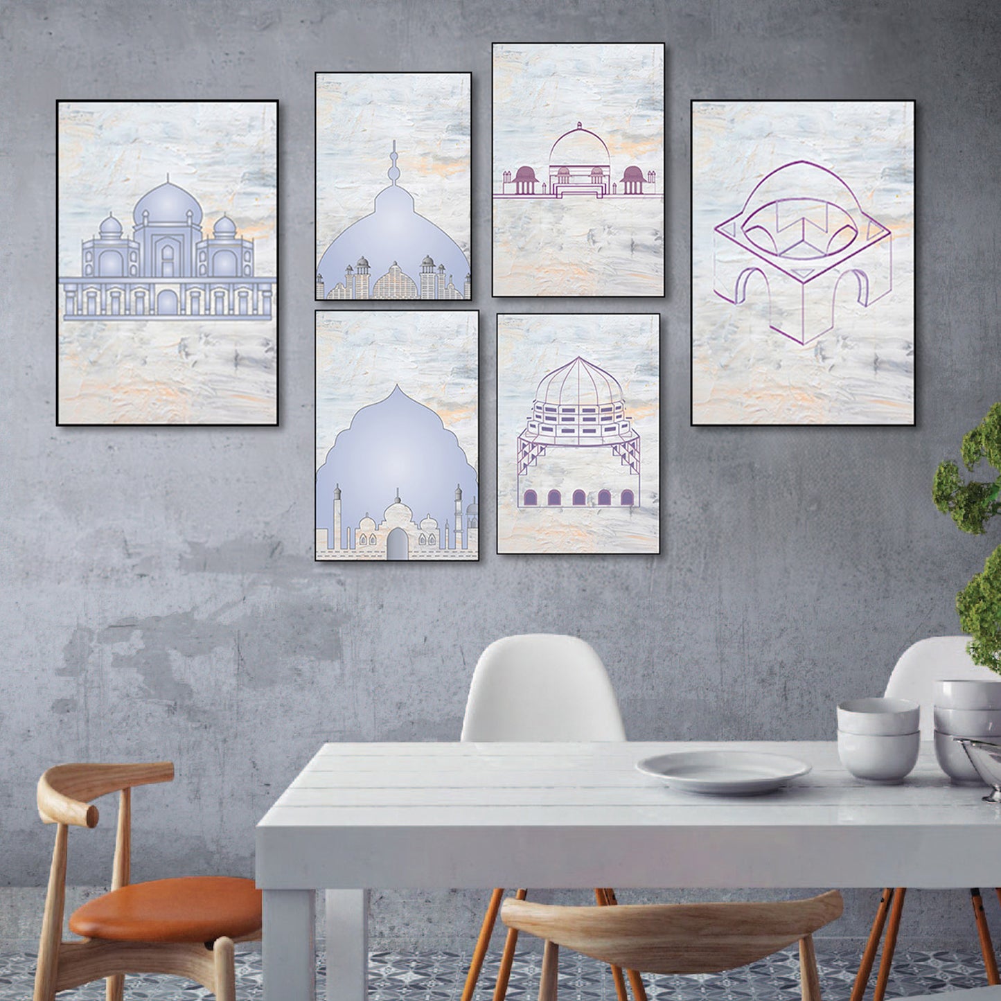 Islamic Tomb Wall Painting Canvas