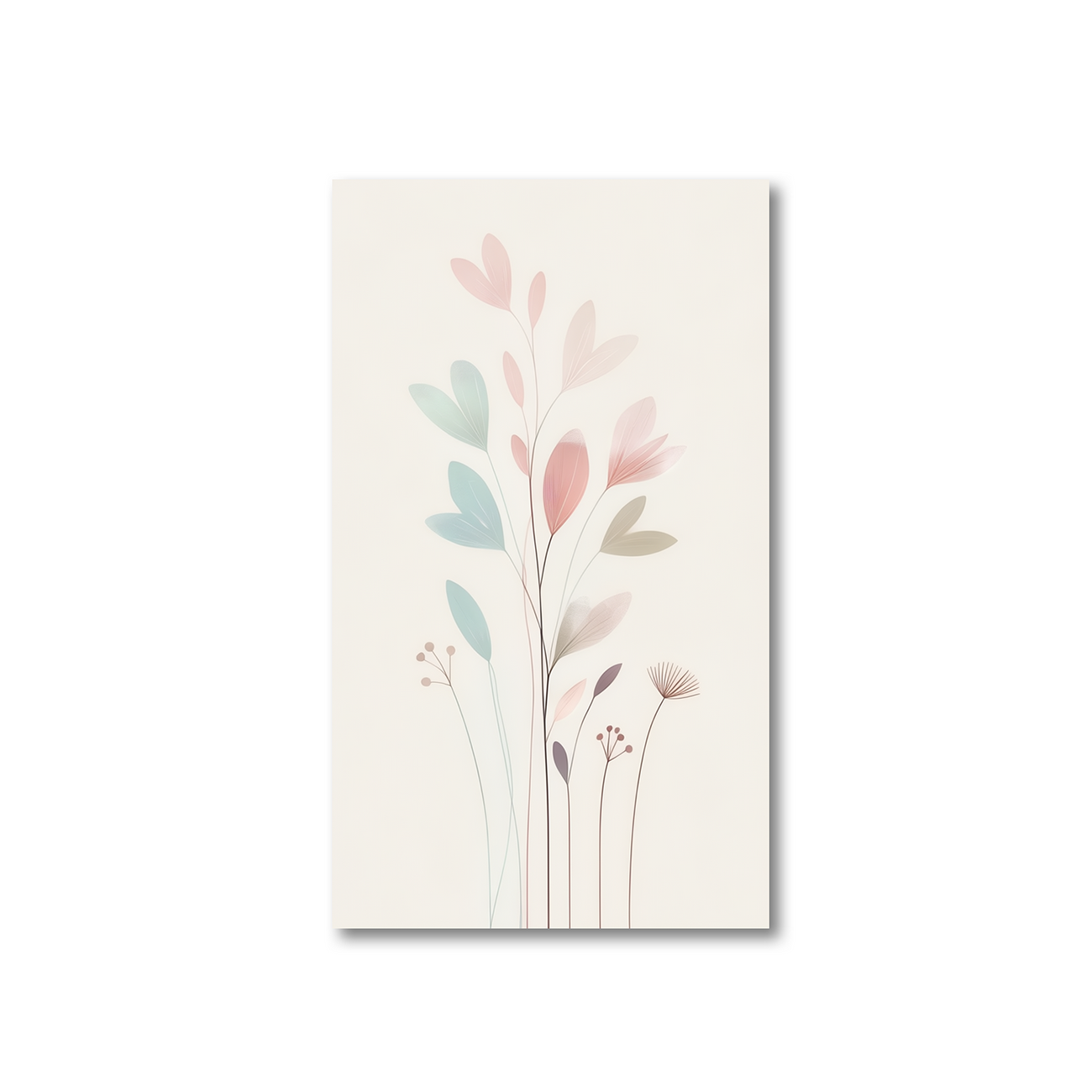 Elegant Floral Wall Art Set of 4 Canvas Wall Painting