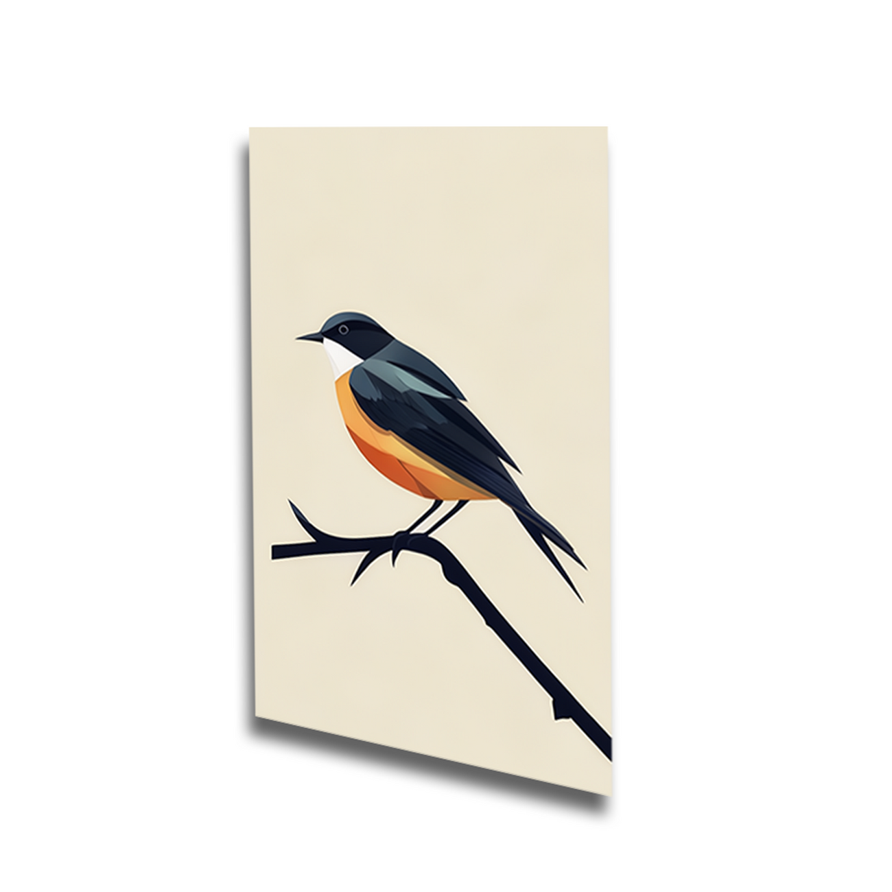 Serene Bird Wall Art Collection Set of 4 Canvas Wall Painting