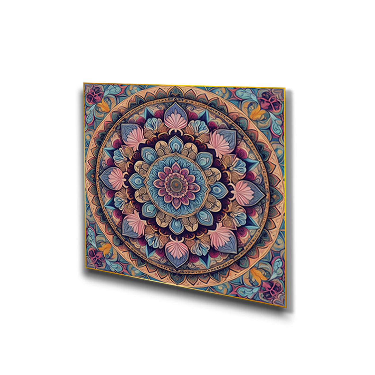 Intricate Mandala Flower Canvas Set Printed Wall Painting Set of 4